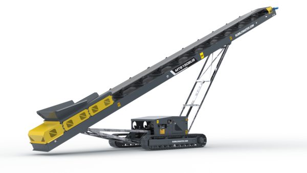 50ft tracked conveyor for stockpiling aggregates