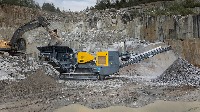 RM J110X crushing granite in Austria