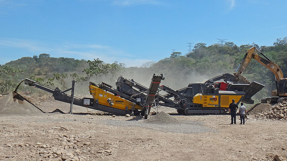 Crushing hard river gravel with an impactor instead of a jaw crusher and cone crusher