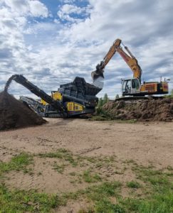 RM HS5000M screening gravel in sweden